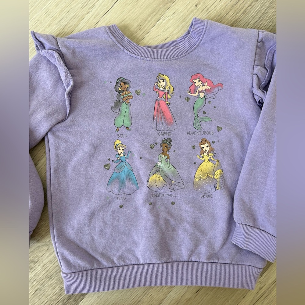 Disney Girls Ruffle Sweater